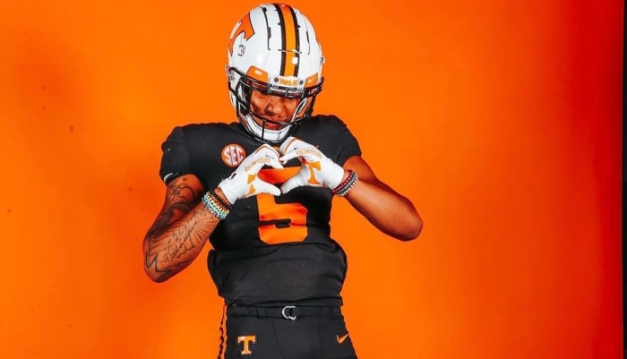 Tennessee Volunteers TE Ethan Davis during his official visit to Tennessee. (Photo courtesy of Ethan Davis)